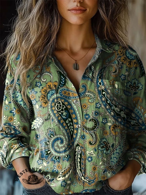 Paisley Pattern Art Print Casual Sweatshirt