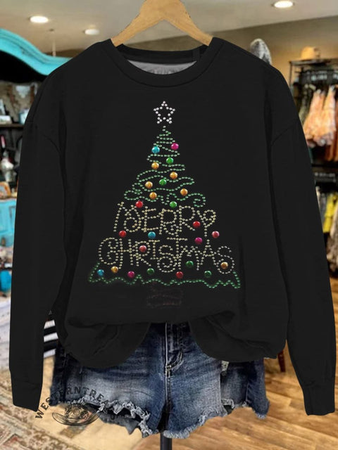 Merry Christmas Art Print Casual Sweatshirt