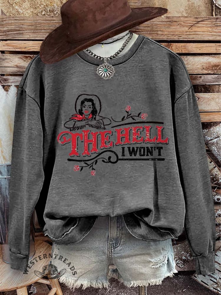 The Hell Print Casual Sweatshirt