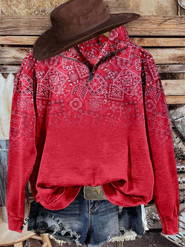 🔥Hot Sale🔥Paisley Casual Hoodie Sweatshirt
