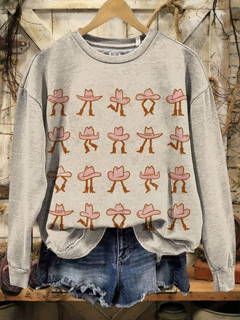 West Print Casual Sweatshirt