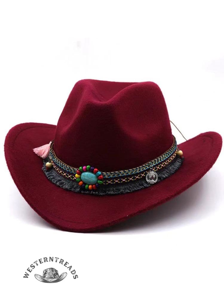 Solid Color Western Cowboy Hat