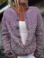 🔥Hot Sale🔥Vintage Floral Art Print CasualSweatshirt