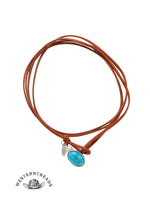 Women's Ethnic Style Turquoise Velvet Choker Necklace