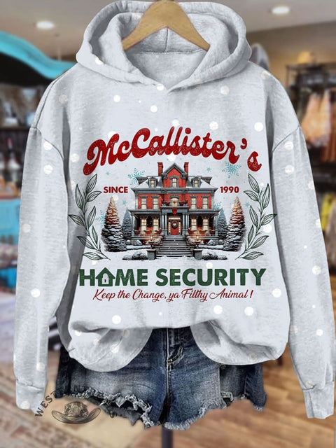 Christmas Print Casual Sweatshirt