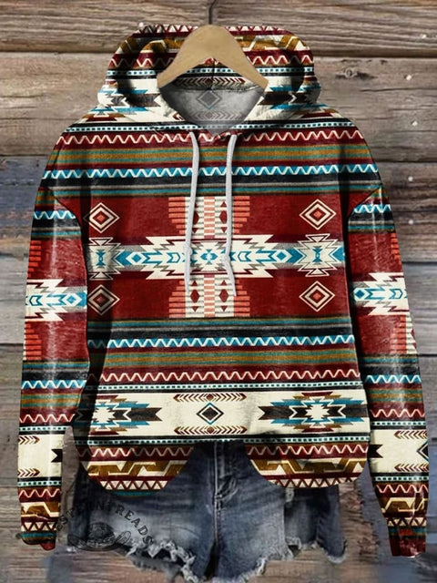 Aztec Print Casual Sweatshirt