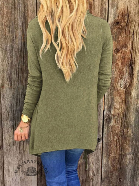Women's Mid-Length Slim-Fit Knit Sweater