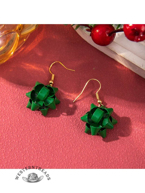 Christmas Ornament Tassel Earrings