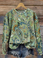 Paisley Pattern Art Print Casual Sweatshirt