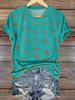 Cattle Brands Print T-shirt