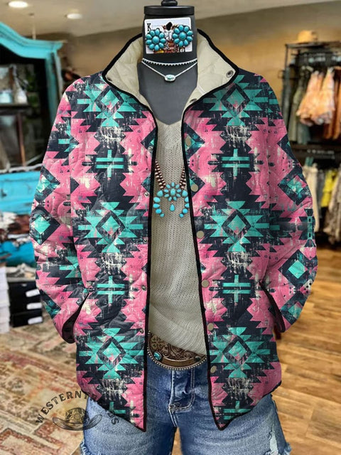 Women's Casual Quilted Cardigan
