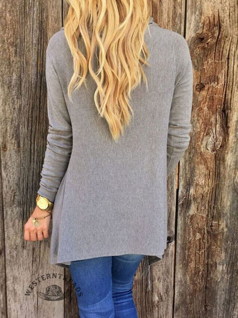 Women's Mid-Length Slim-Fit Knit Sweater