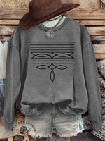 Boot Stitch Country Western Sweatshirt