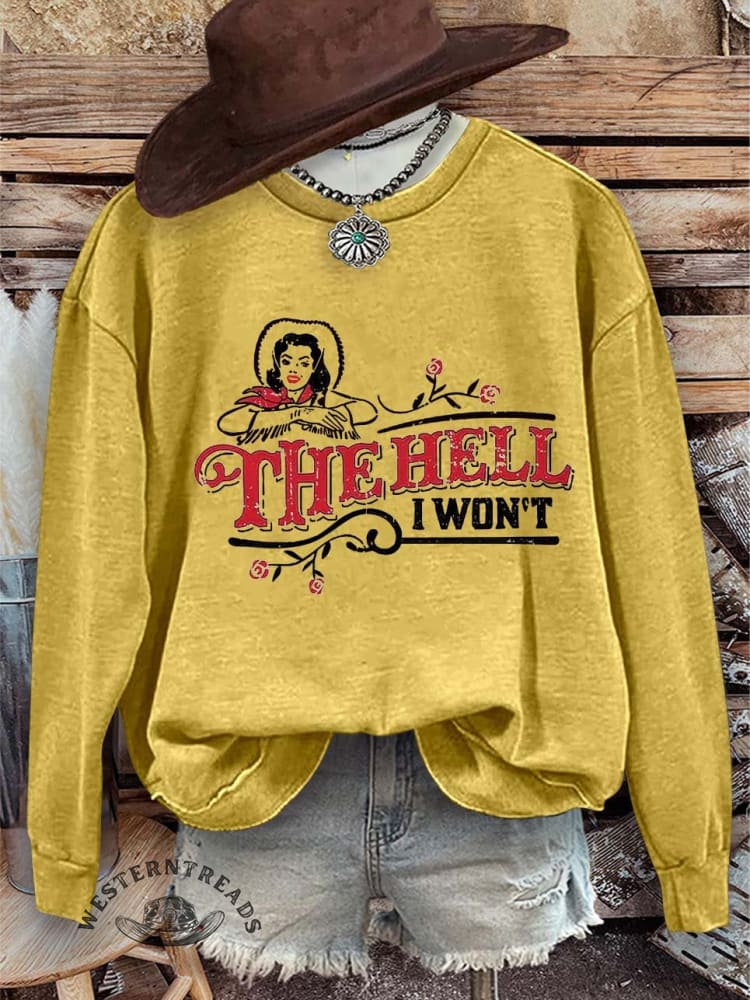 The Hell Print Casual Sweatshirt