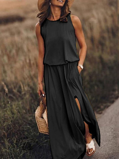 Super low price✨Women's Solid Color Loose Elegant Casual Dress