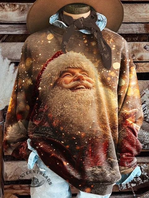 Christmas Print Casual Sweatshirt