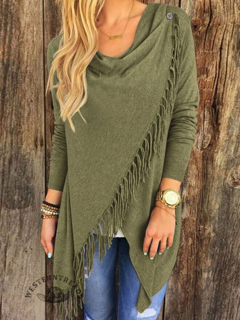 Women's Mid-Length Slim-Fit Knit Sweater