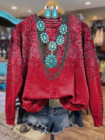 Paisley Casual Sweatshirt