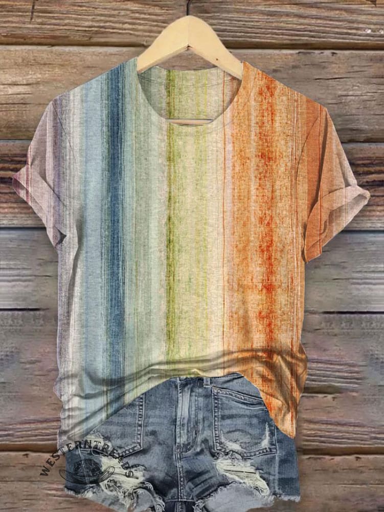Western Vintage Print T-shirt