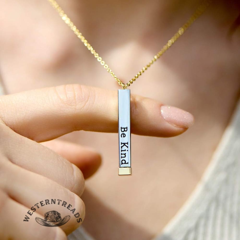 Be Kind...Of A Bi♥︎ch-Hidden Message Necklace