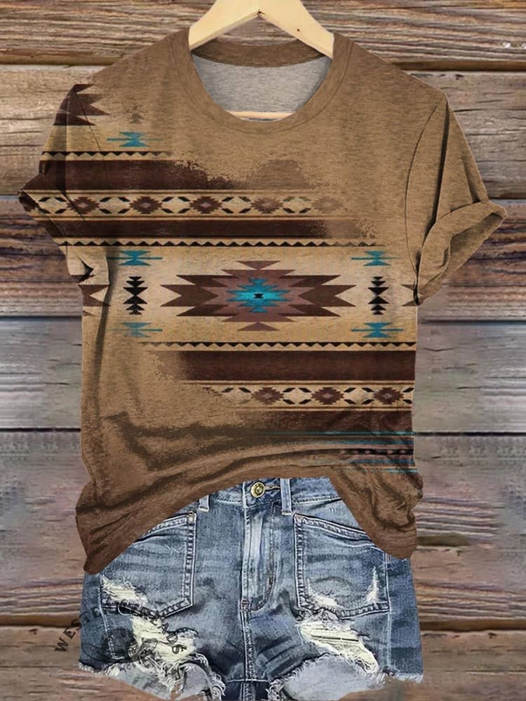 Aztac Print T-shirt
