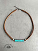 Very popular ✨Vintage Western Cowboy Simple Geometric Long Leather Cord Necklace