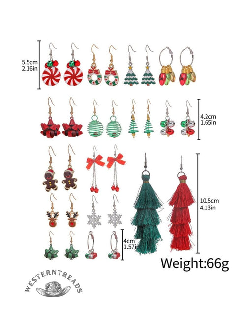 Christmas Ornament Tassel Earrings