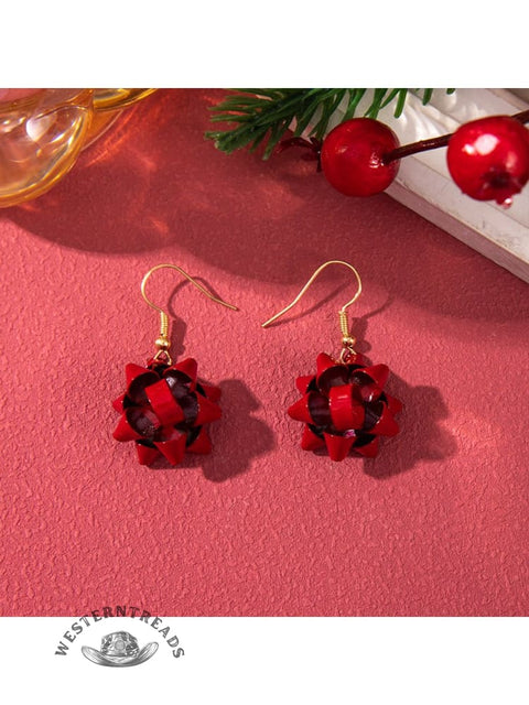 Christmas Ornament Tassel Earrings