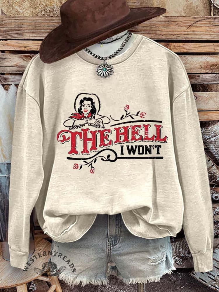 The Hell Print Casual Sweatshirt