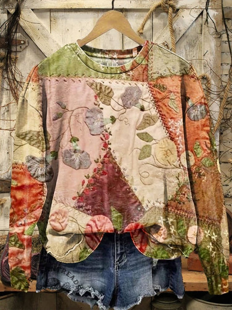 Art Print Casual Sweatshirt