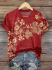 Vintage Flower Art Print T-shirt