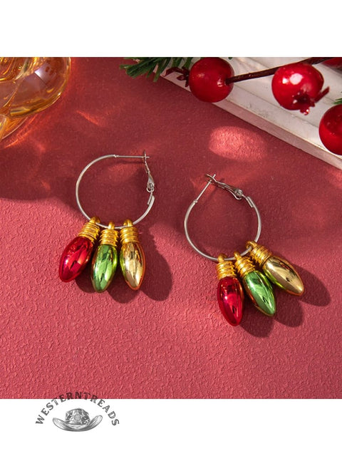 Christmas Ornament Tassel Earrings