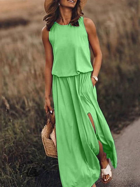Super low price✨Women's Solid Color Loose Elegant Casual Dress