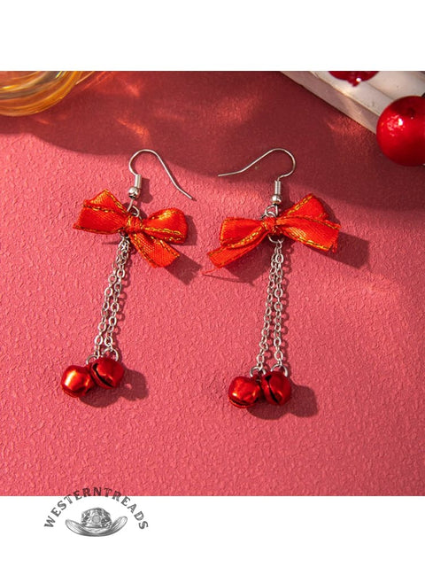 Christmas Ornament Tassel Earrings