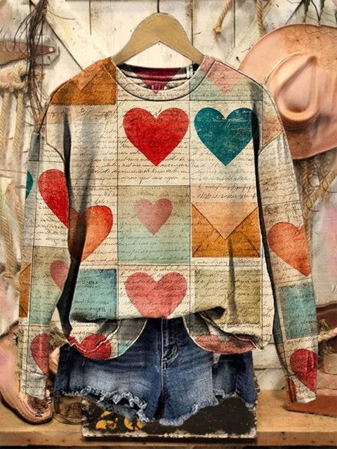 Valentine's Day Casual  Sweatshirt