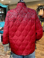 Women's Paisley Casual Quilted Jacket