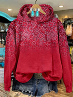 Women's Paisley Print Casual Sweatshirt