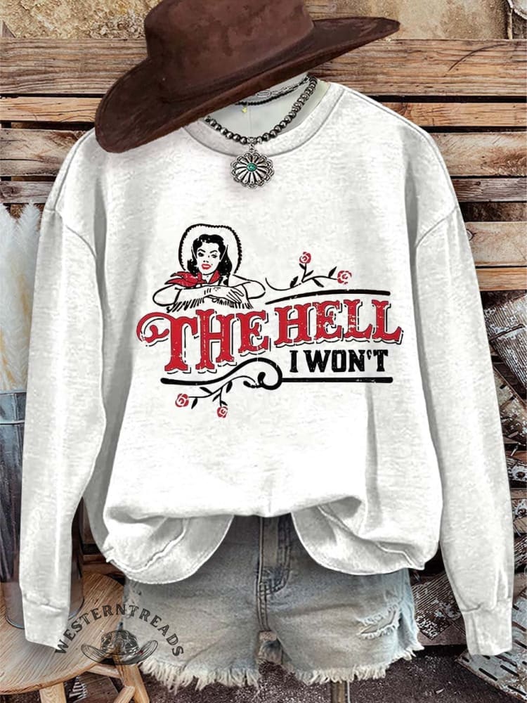 The Hell Print Casual Sweatshirt