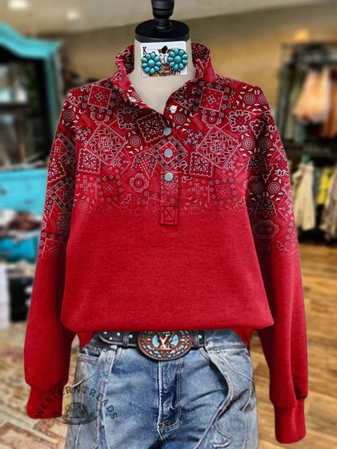 Bohemia Print Casual Sweatshirt