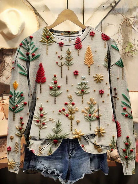Christmas Tree Casual Sweatshirt