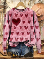 Vintage Heart Art Print Sweatshirt