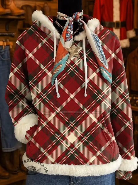 Christmas Plaid Art Casual Sweatshirt