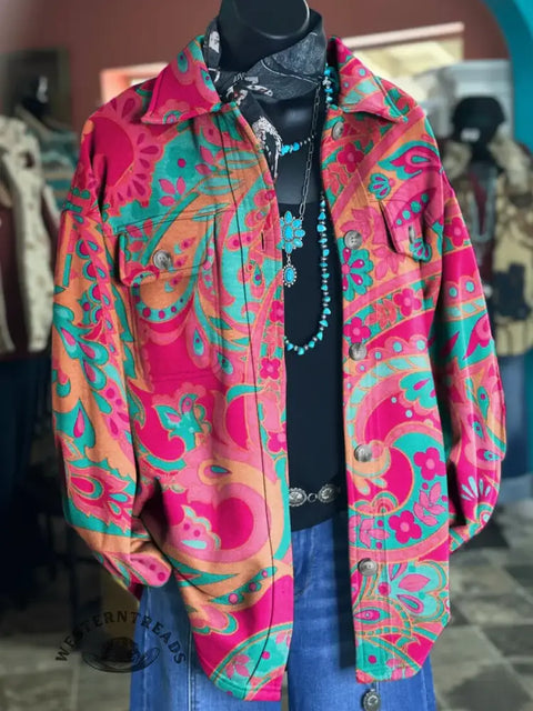 Paisley Printed Cotton Casual Shirt