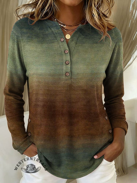 Women's Retro Pattern Print Casual Jacket