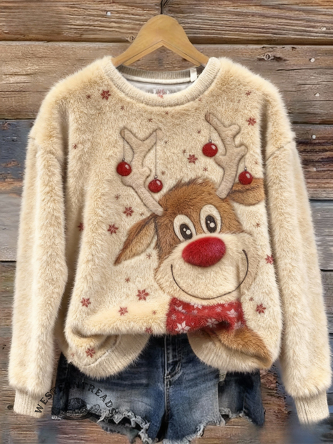 Christmas Fall/Winter Warm Plush Sweatshirt
