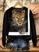 Vintage Western Art Print Sweatshirt