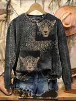 Vintage Western Art Print Sweatshirt