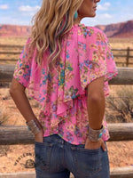 Vintage Art Print Comfortable Summer Fabrics Casual Shirt