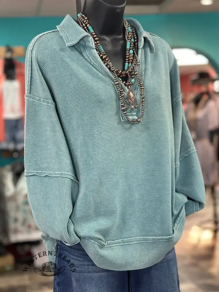 Vintage Casual Lapel Tops