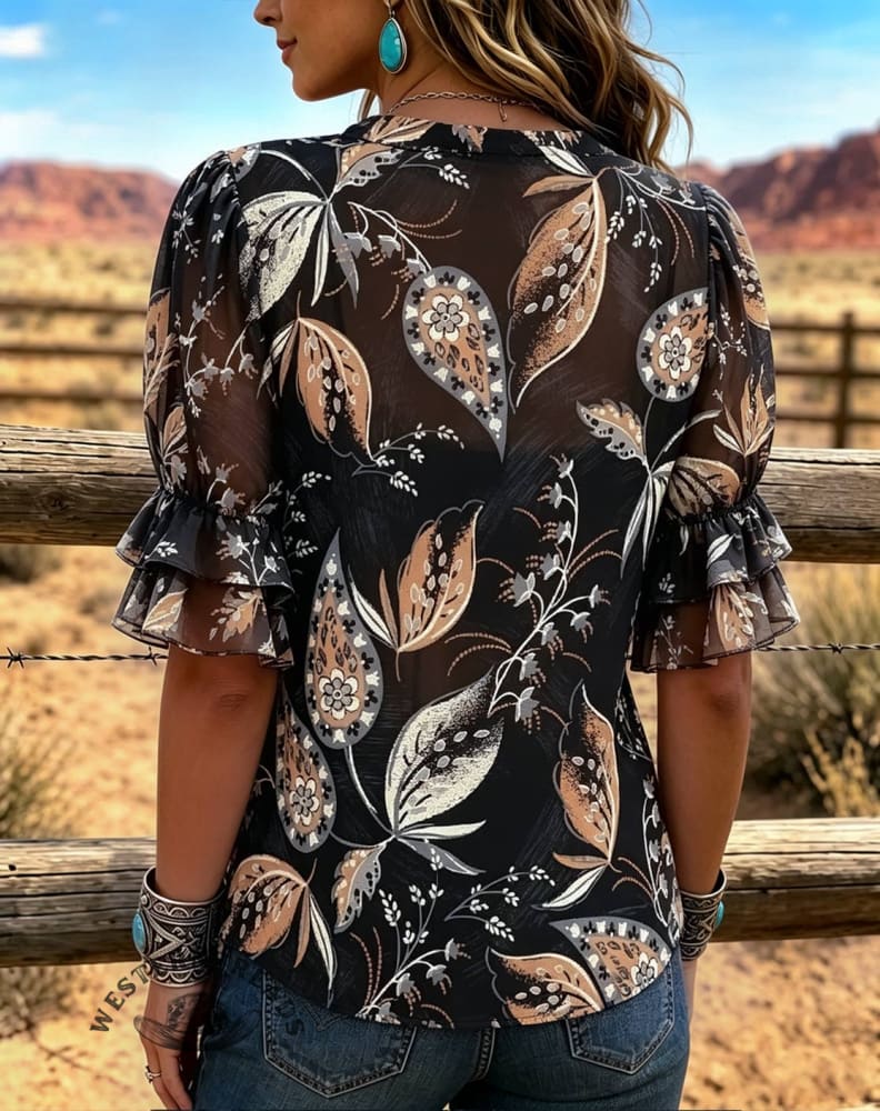 Floral Print Comfortable Summer Fabrics Casual Shirt